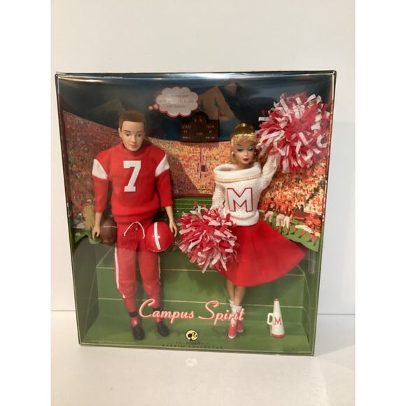 Campus Spirit Barbie and Ken Giftset 2008 Mattel L9649 Gold Label - Picture 1 of 6